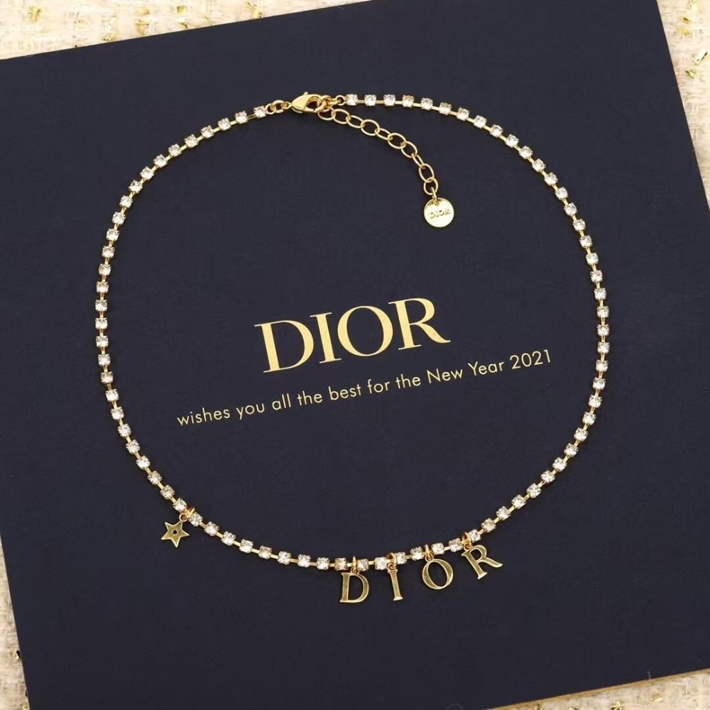 Alternative view of DIOR REVOLUTION NECKLACE GOLD FINISH METAL