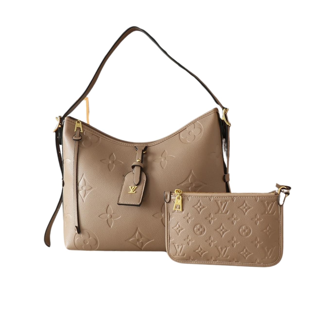 LOUIS VUITTON CARRYALL PM MONOGRAM EMPREINTE TURTLEDOVE