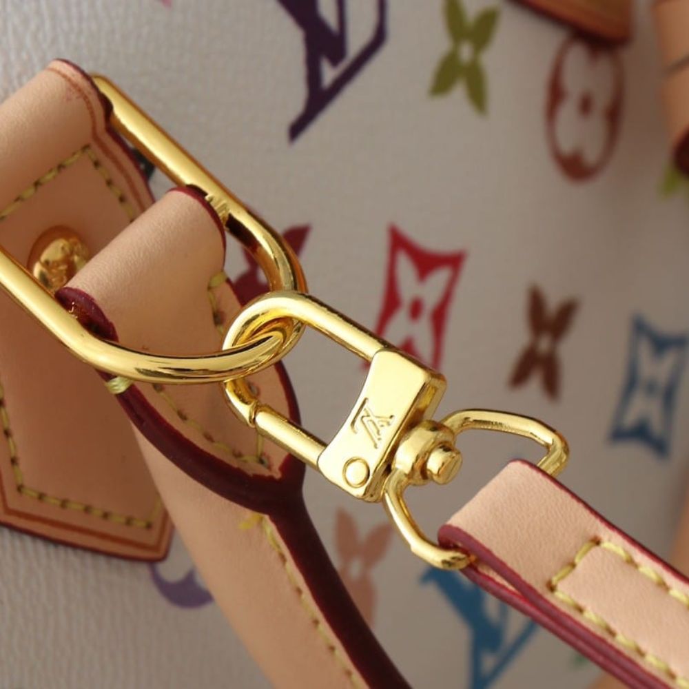 Louis Vuitton X Takashi Murakami Alma BB White Multicolor 24Cm M13078 - Image 5