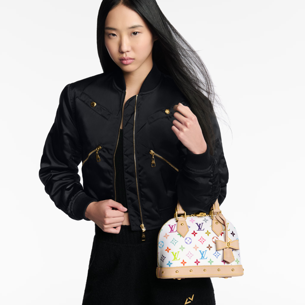 Louis Vuitton X Takashi Murakami Alma BB White Multicolor 24Cm M13078 - Image 11