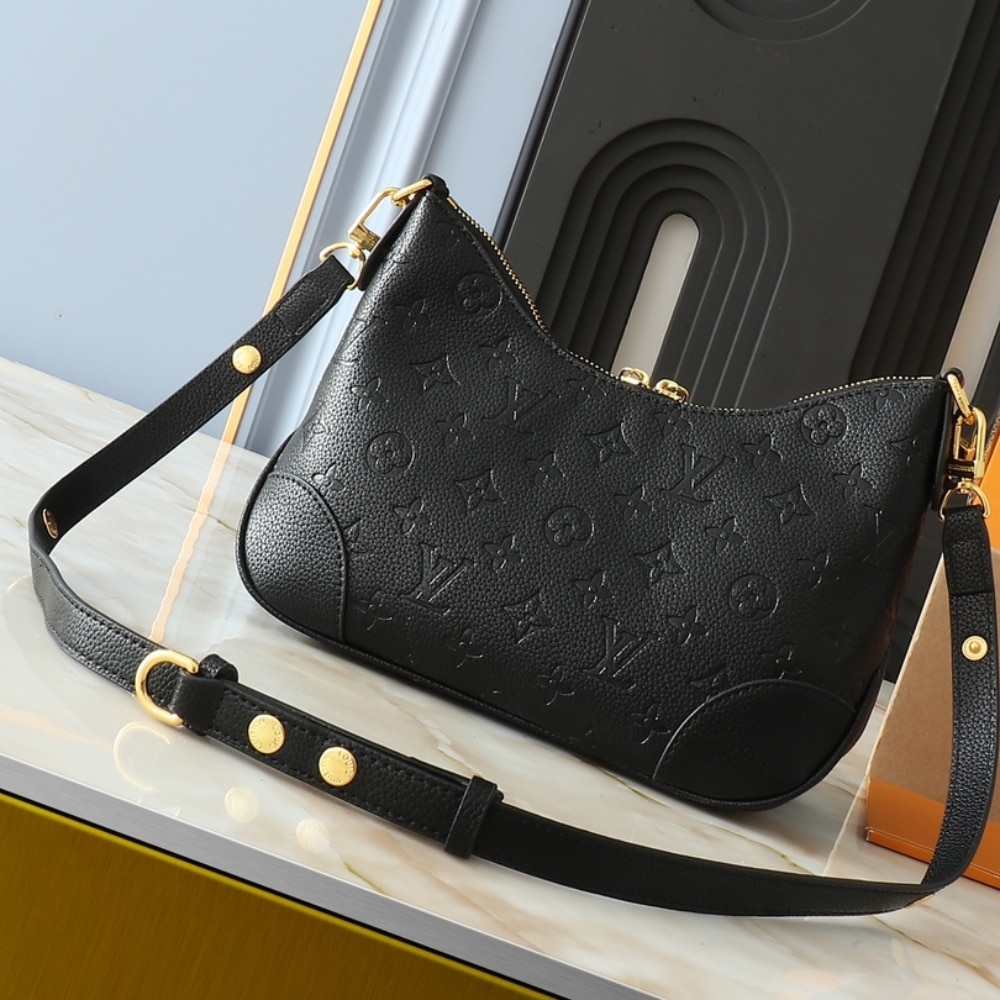 LOUIS VUITTON BOULOGNE MONOGRAM EMPREINTE LEATHER BLACK 29CM M12930 - Image 9