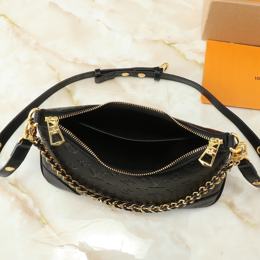 LOUIS VUITTON BOULOGNE MONOGRAM EMPREINTE LEATHER BLACK 29CM M12930 - Image 4