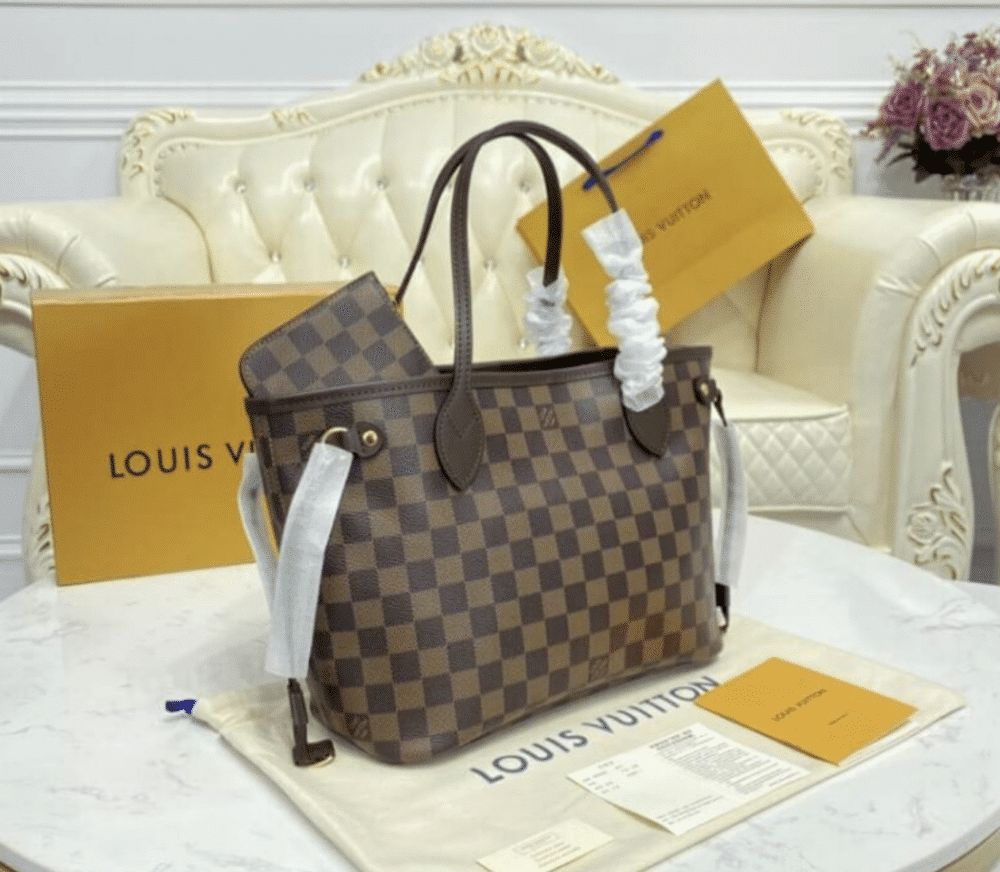 LOUIS VUITTON NEVERFULL PM DAMIER EBENE 29CM N41359 - Image 4