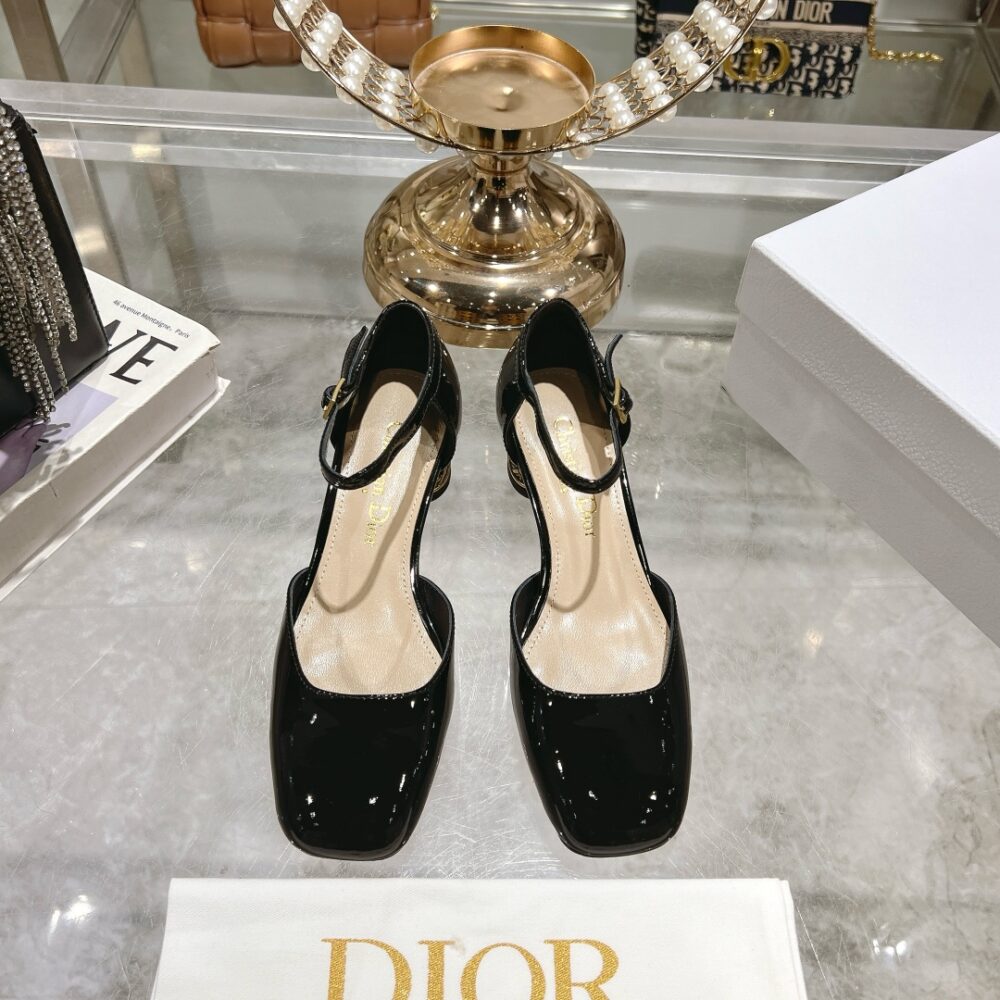 Alternative view of DIOR MARY JANE PUMPS WITH METAL HEEL BLACK