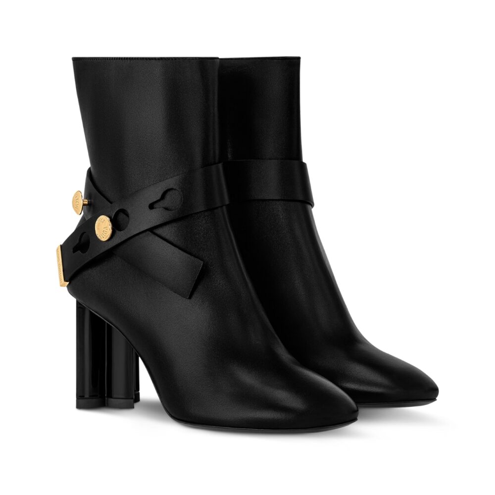LOUIS VUITTON SILHOUETTE ANKLE BOOT BLACK 1ADAQZ