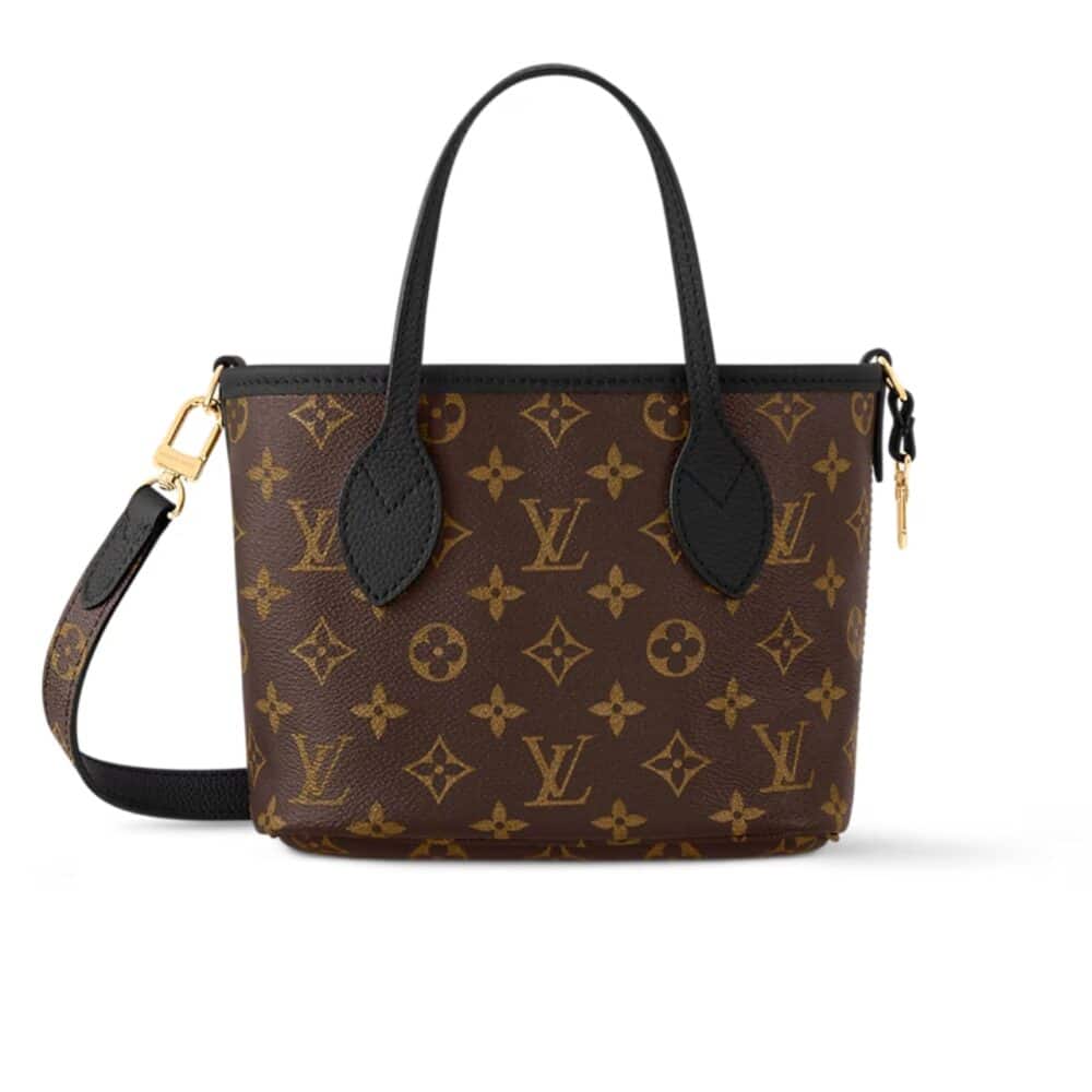 LOUIS VUITTON NEVERFULL BANDOULIÈRE INSIDE OUT BB BAG BLACK 19CM M12099