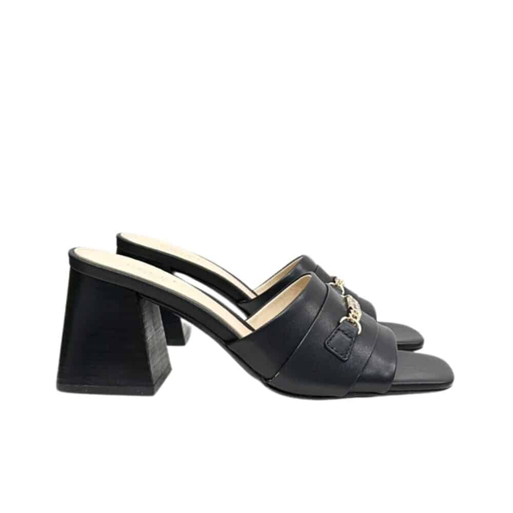 GUCCI SIGNORIA SLIDE SANDAL IN BLACK