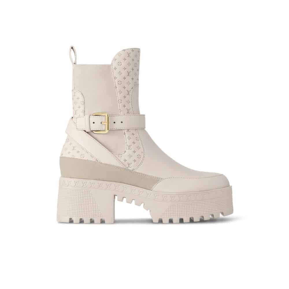 LOUIS VUITTON LAUREATE PLATFORM CHELSEA BOOT BEIGE 1ACAA1
