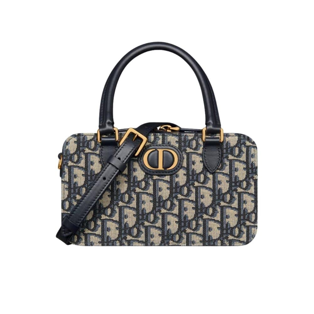 DIOR MY DIOR MINI DOCTOR BAG BLUE OBLIQUE JACQUARD 21CM S2349UTZQ M928