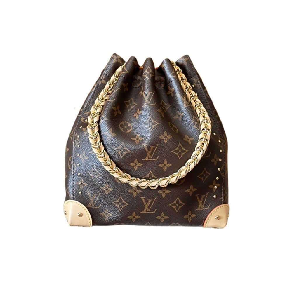 LOUIS VUITTON NOÉ TRUNK PM BAG MONOGRAM BROWN 20CM