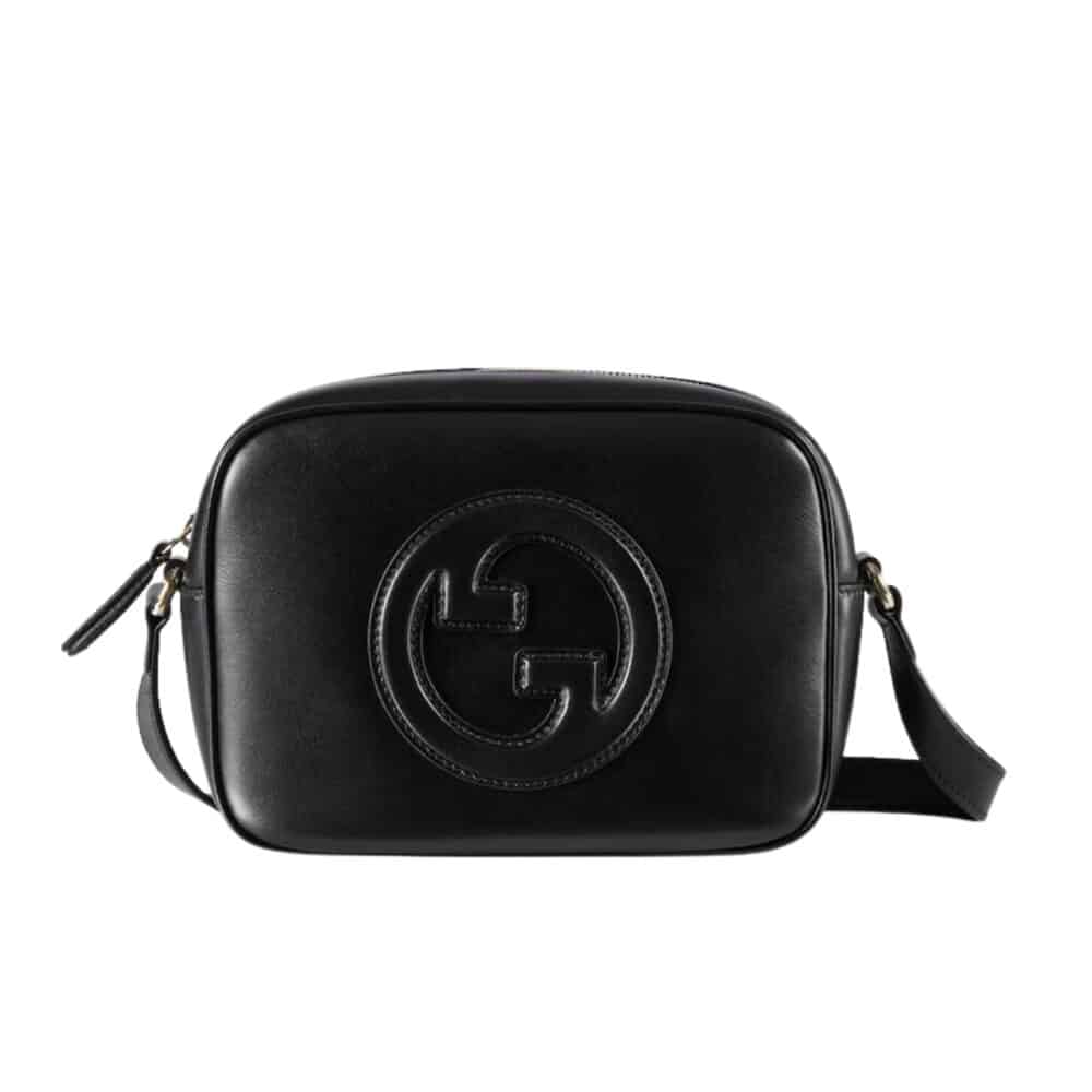 GUCCI BLONDIE MINI SHOULDER BAG BLACK 20CM 820429 AAEDB 1000