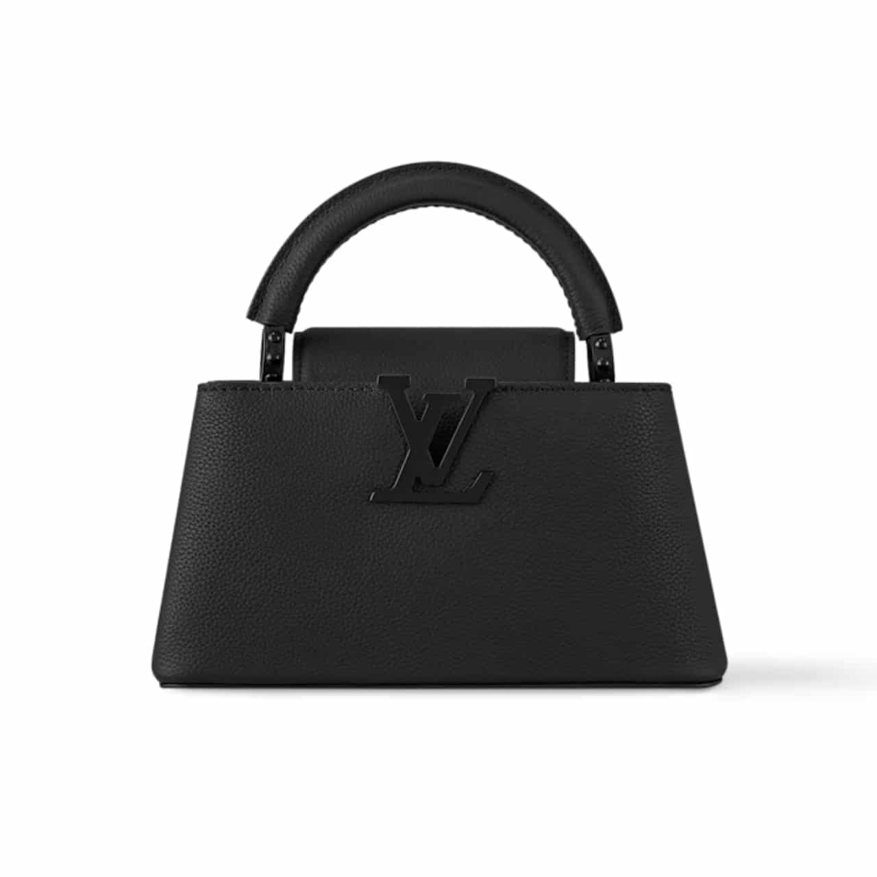 LOUIS VUITTON CAPUCINES EAST WEST MINI BAG BLACK 22CM M23955