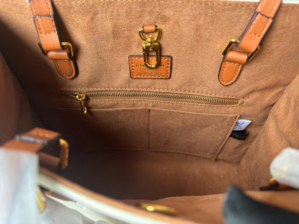 LOUIS VUITTON ONTHEGO GM WHITE BAG 41CM M44558 - Image 8