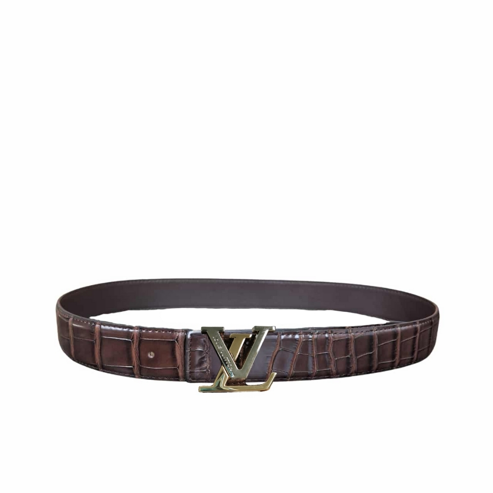 LOUIS VUITTON LV INITIALES REVERSIBLE BELT BROWN 38MM