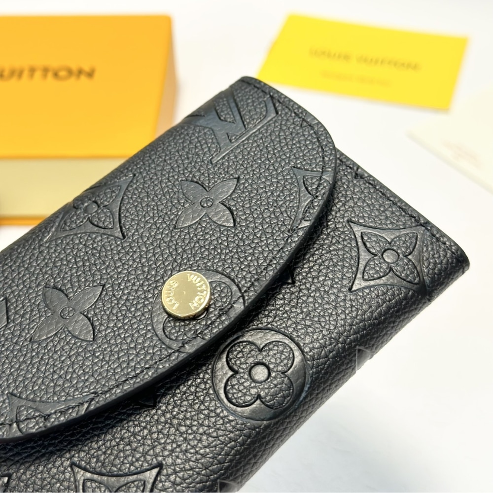 LOUIS VUITTON ROSALIE COIN PURSE BLACK 11CM M81455 - Image 3