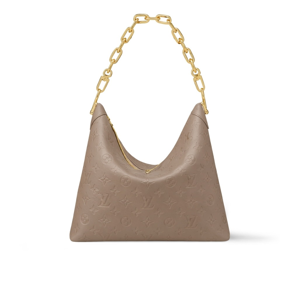 Louis Vuitton Coussin Hobo MM Galet Grey 30Cm M12071