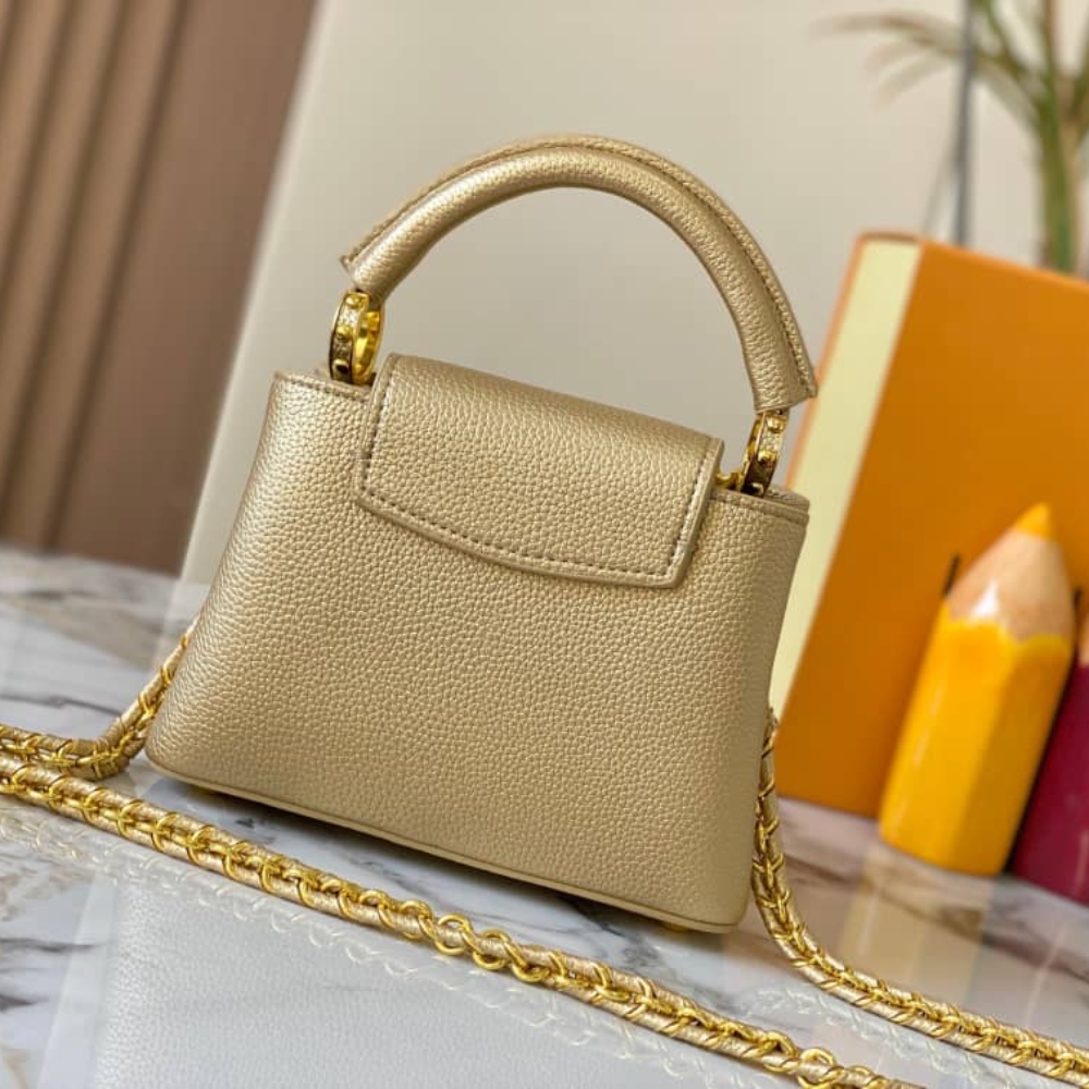 LOUIS VUITTON CAPUCINES MINI GOLD 21CM M24583 - Image 3