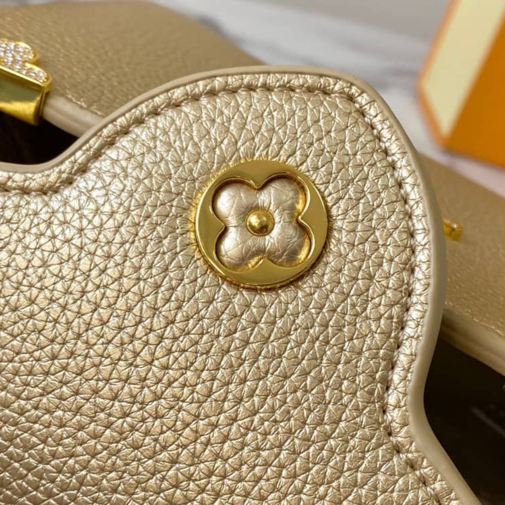 LOUIS VUITTON CAPUCINES MINI GOLD 21CM M24583 - Image 6