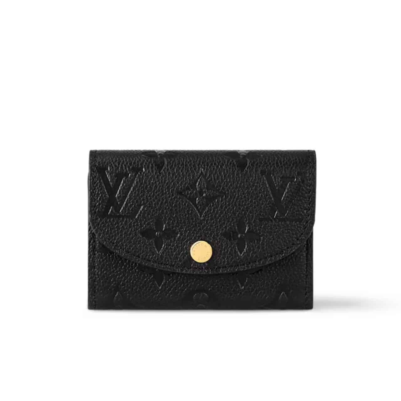 LOUIS VUITTON ROSALIE COIN PURSE BLACK 11CM M81455