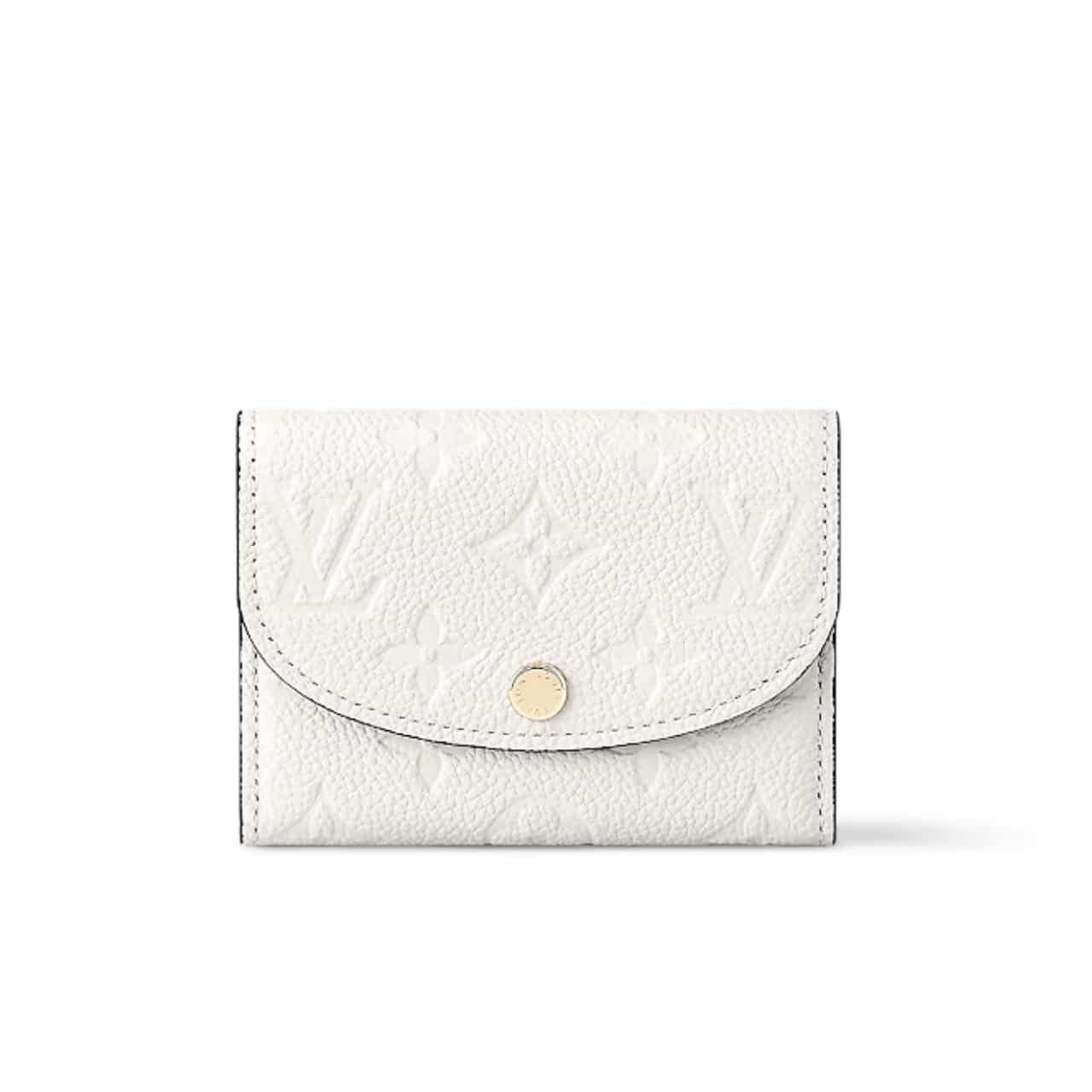 LOUIS VUITTON ROSALIE COIN PURSE WHITE 11CM