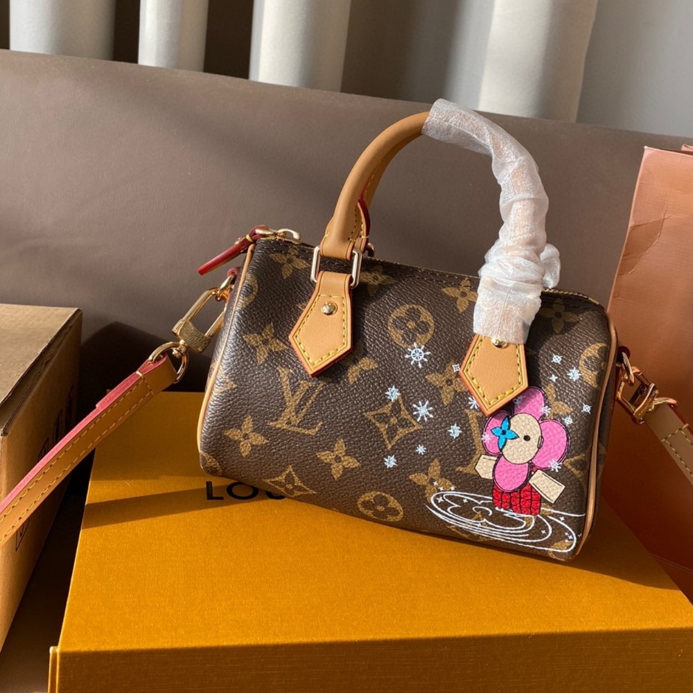 Alternative view of LOUIS VUITTON LV SPEEDY NANO XMAS ANIMATION 16CM M82624