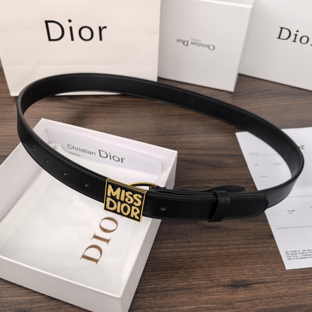 Alternative view of DIOR MISS DIOR GRAFFITI BELT BLACK 30MM B0598UMOD M900 95