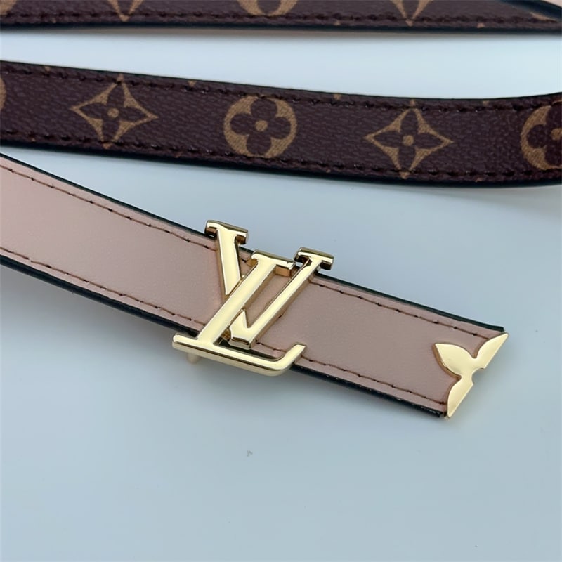 LOUIS VUITTON PRETTY LV DOUBLE SIDED BELT BEIGE 20MM - Image 5