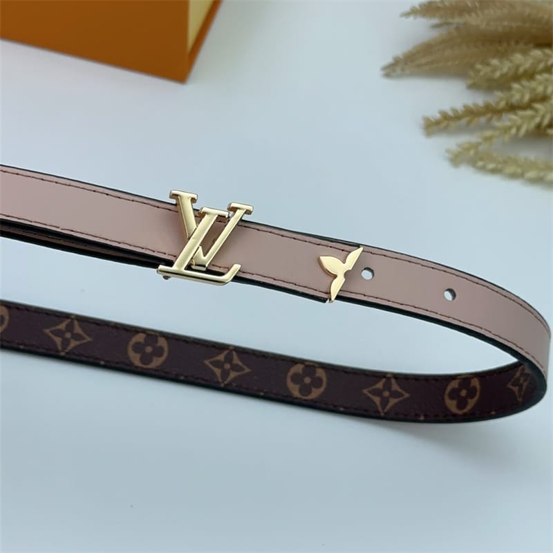 LOUIS VUITTON PRETTY LV DOUBLE SIDED BELT BEIGE 20MM - Image 4