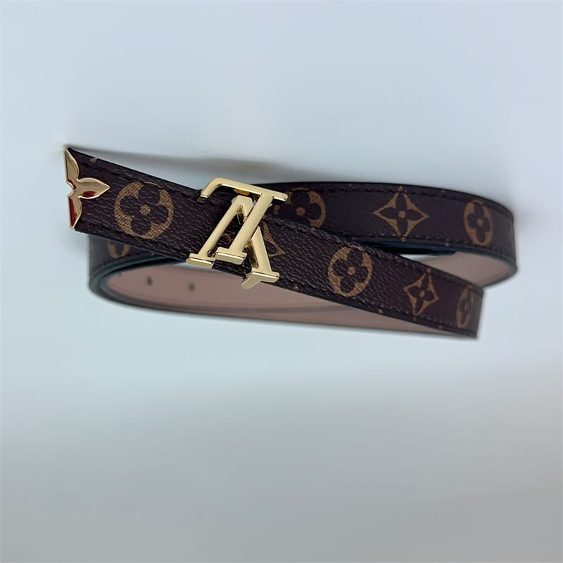 LOUIS VUITTON PRETTY LV DOUBLE SIDED BELT BEIGE 20MM - Image 3