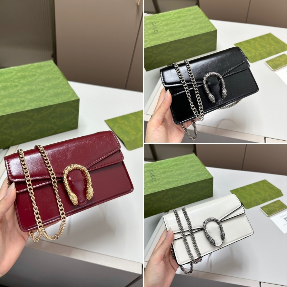 GIFT SET: GUCCI DIONYSUS MINI BAG RED & GUCCI HOOP EARRINGS - Image 3