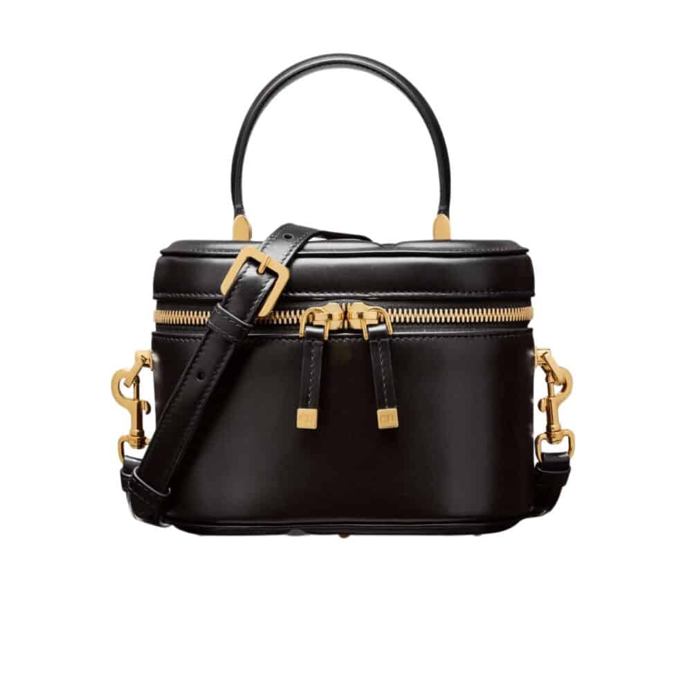 DIOR SMALL CD SIGNATURE VANITY CASE BLACK 15CM