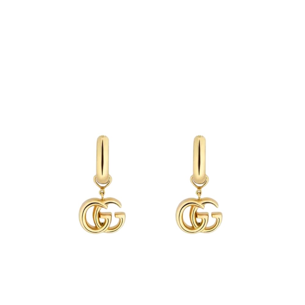 GUCCI GG RUNNING DROP EARRINGS GOLD