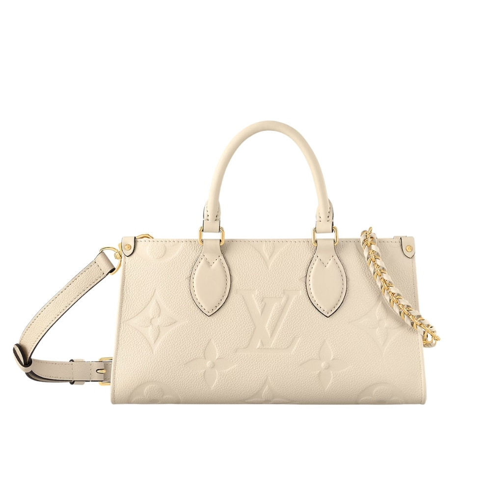 LOUIS VUITTON ONTHEGO EAST WEST BAG CREME BEIGE 25CM M23698