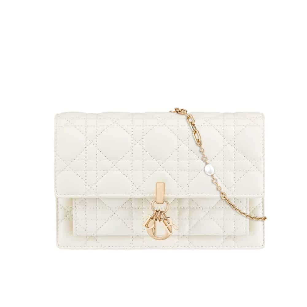 DIOR MY DIOR DAILY POUCH WITH CHAIN LATTE CANNAGE 19CM S0937ONMJ M030
