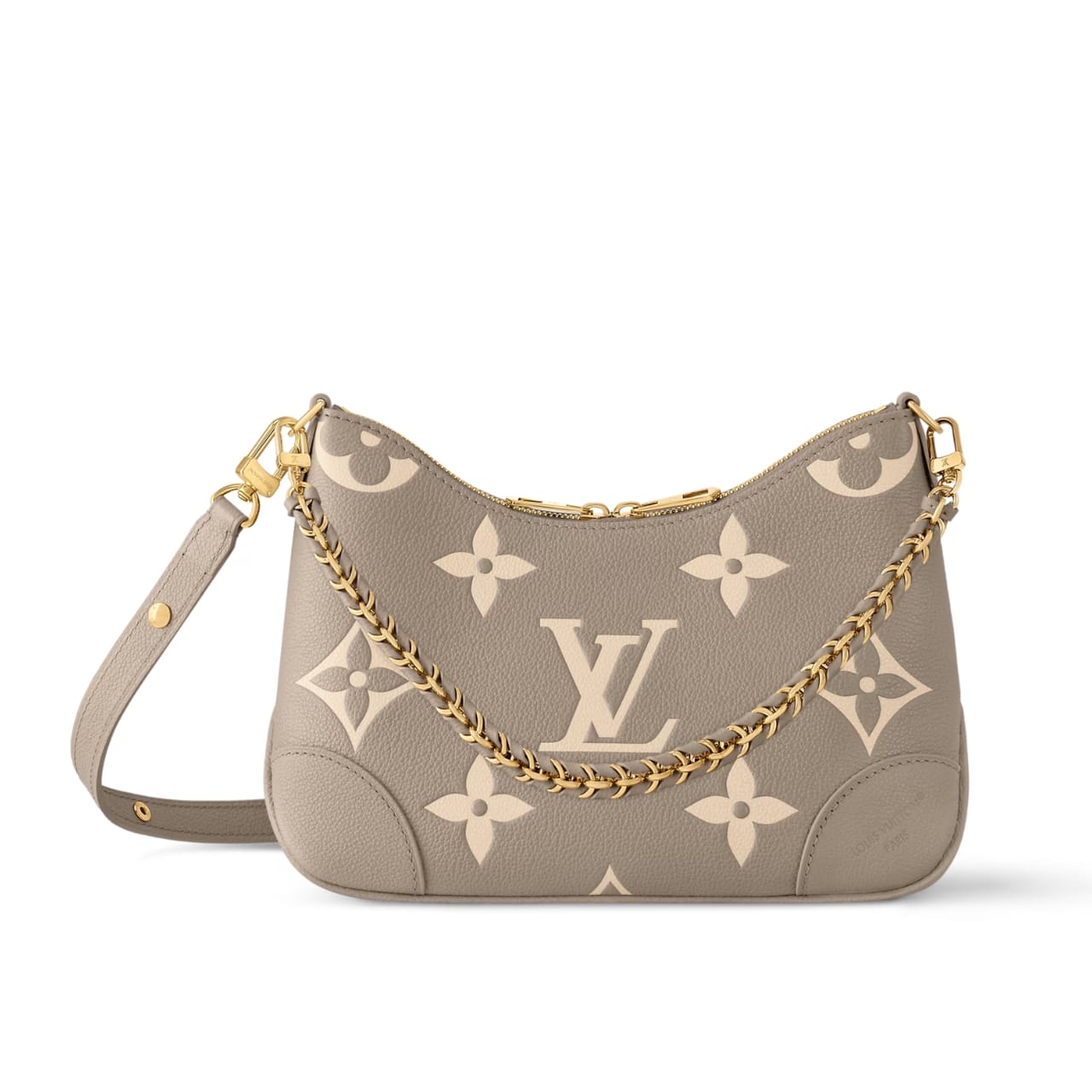LOUIS VUITTON BOULOGNE BICOLOR MONOGRAM EMPREINTE LEATHER CRÈME 27CM M13224