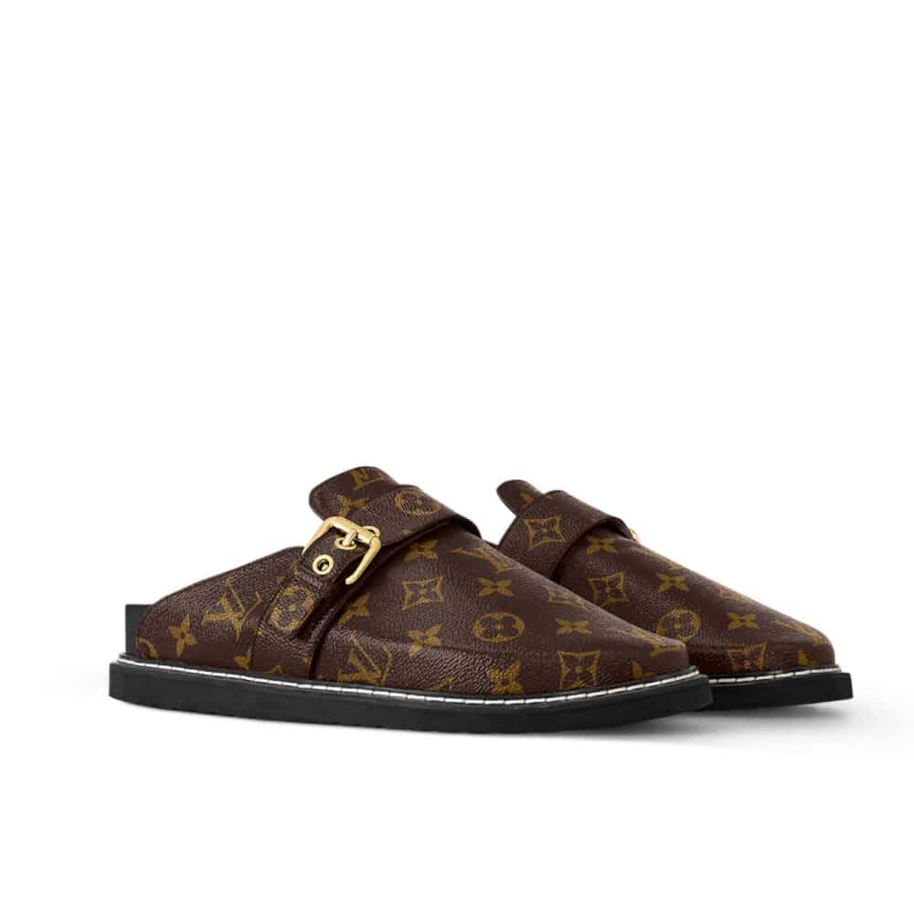 LOUIS VUITTON COSY FLAT COMFORT CLOG CACAO BROWN 1AAW6Q