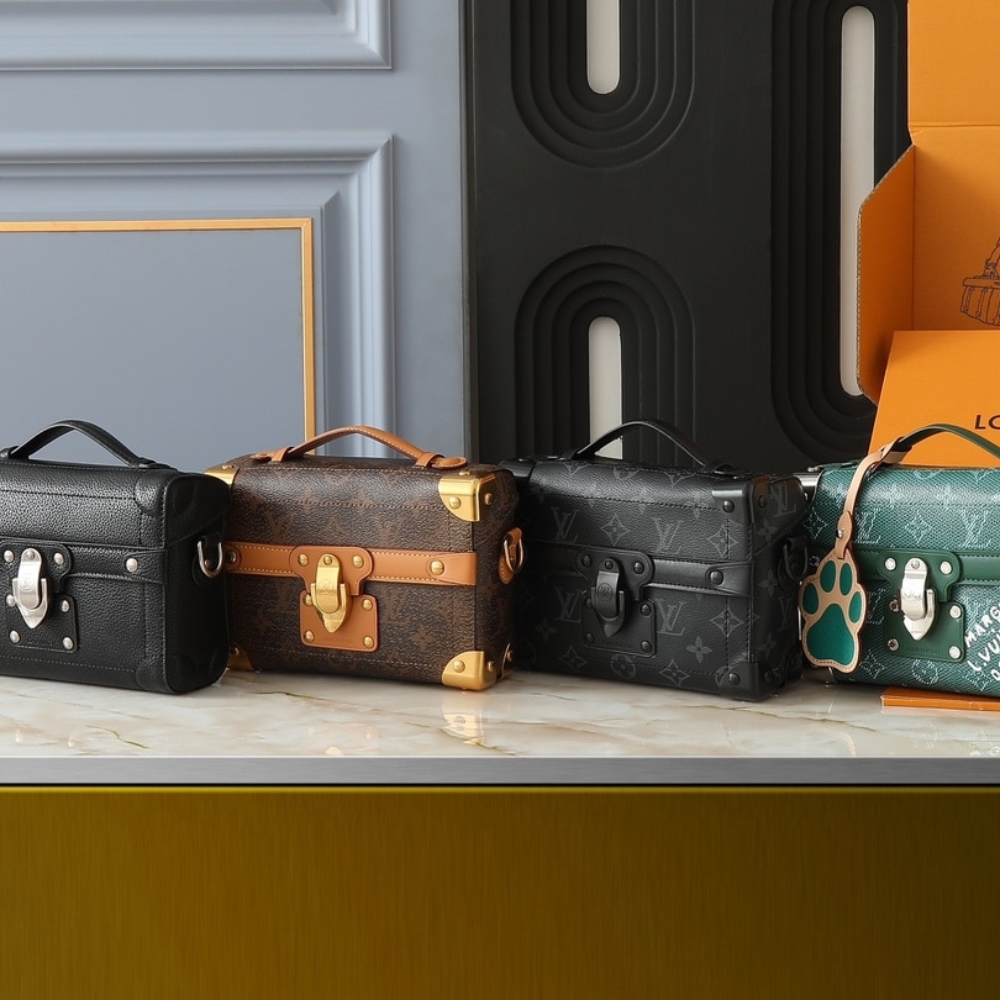 LOUIS VUITTON SOUL TRUNK BAG MONOGRAM BLACK 19CM M11743 - Image 3