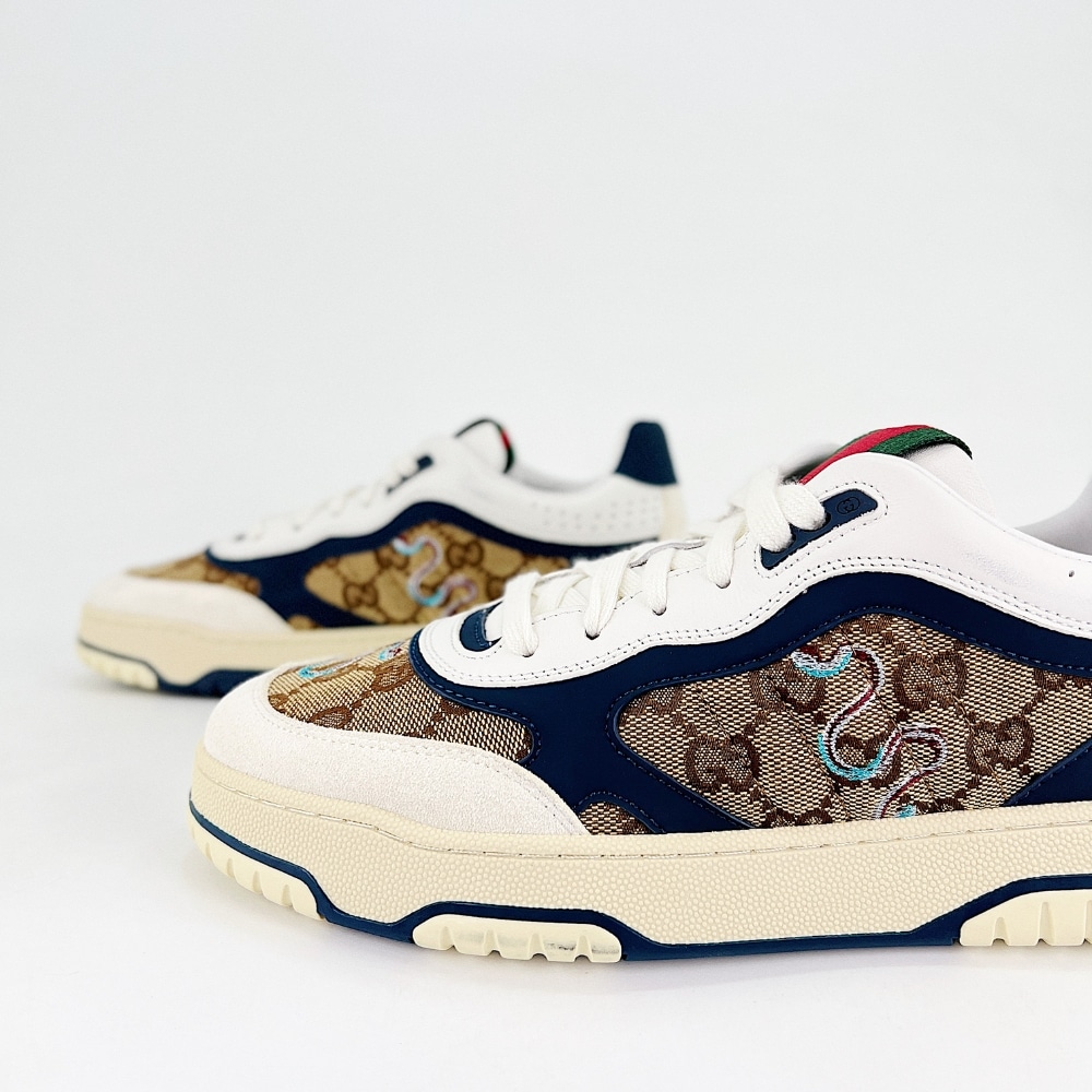 GUCCI MEN'S GUCCI RE WEB TRAINER BLACK 821730 AAEMC 9566 - Image 5