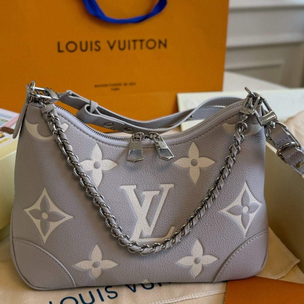 LOUIS VUITTON BOULOGNE BICOLOR MONOGRAM EMPREINTE LEATHER QUARTZ 27CM M14211 - Image 3