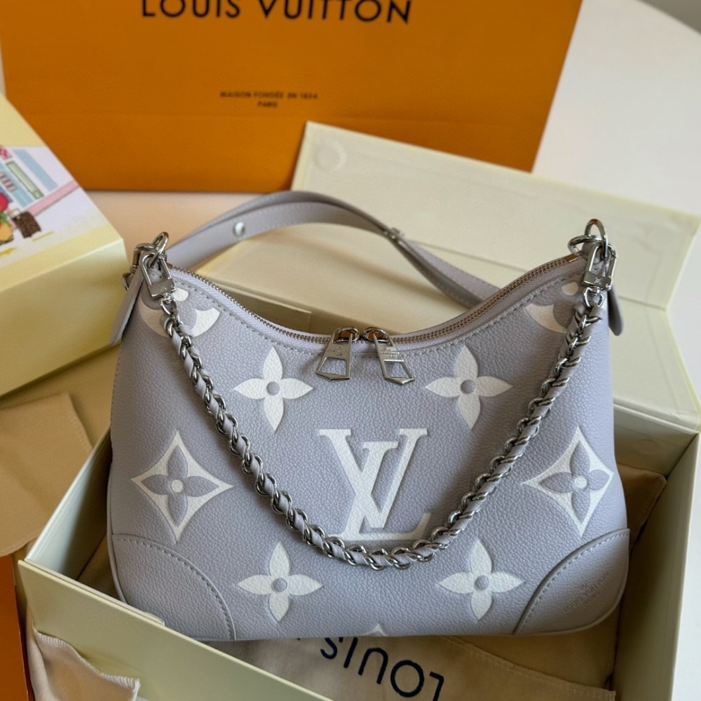 LOUIS VUITTON BOULOGNE BICOLOR MONOGRAM EMPREINTE LEATHER QUARTZ 27CM M14211 - Image 4