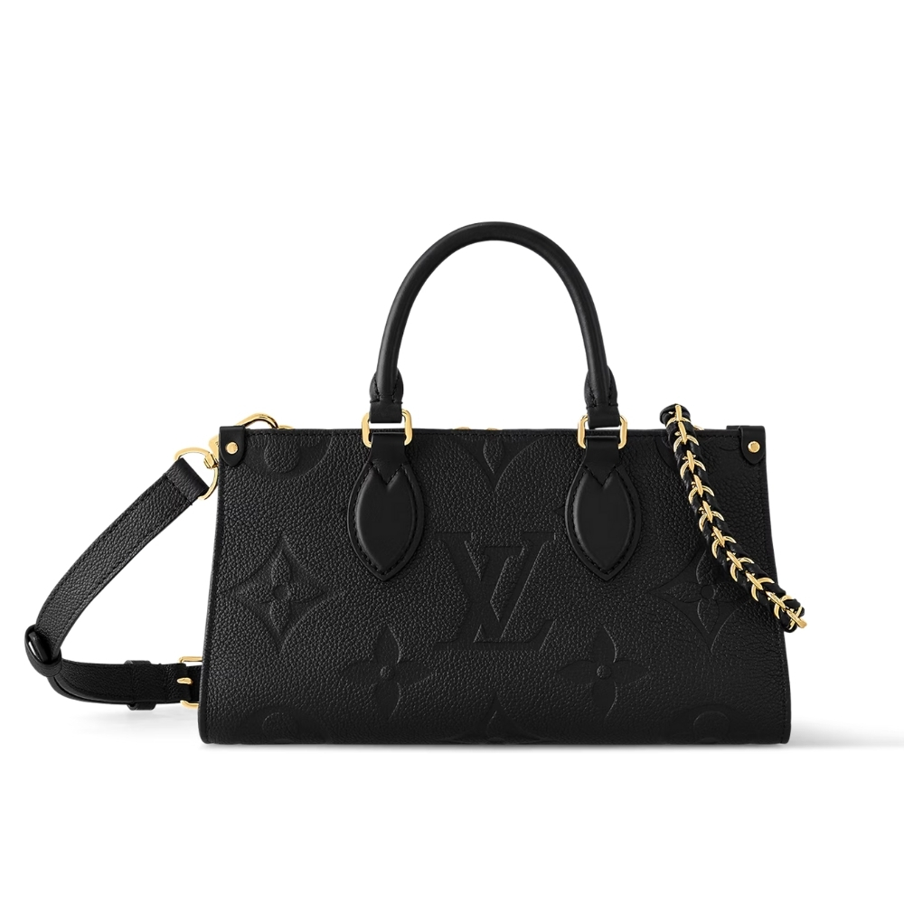 LOUIS VUITTON ONTHEGO EAST WEST BAG BLACK 25CM M23640