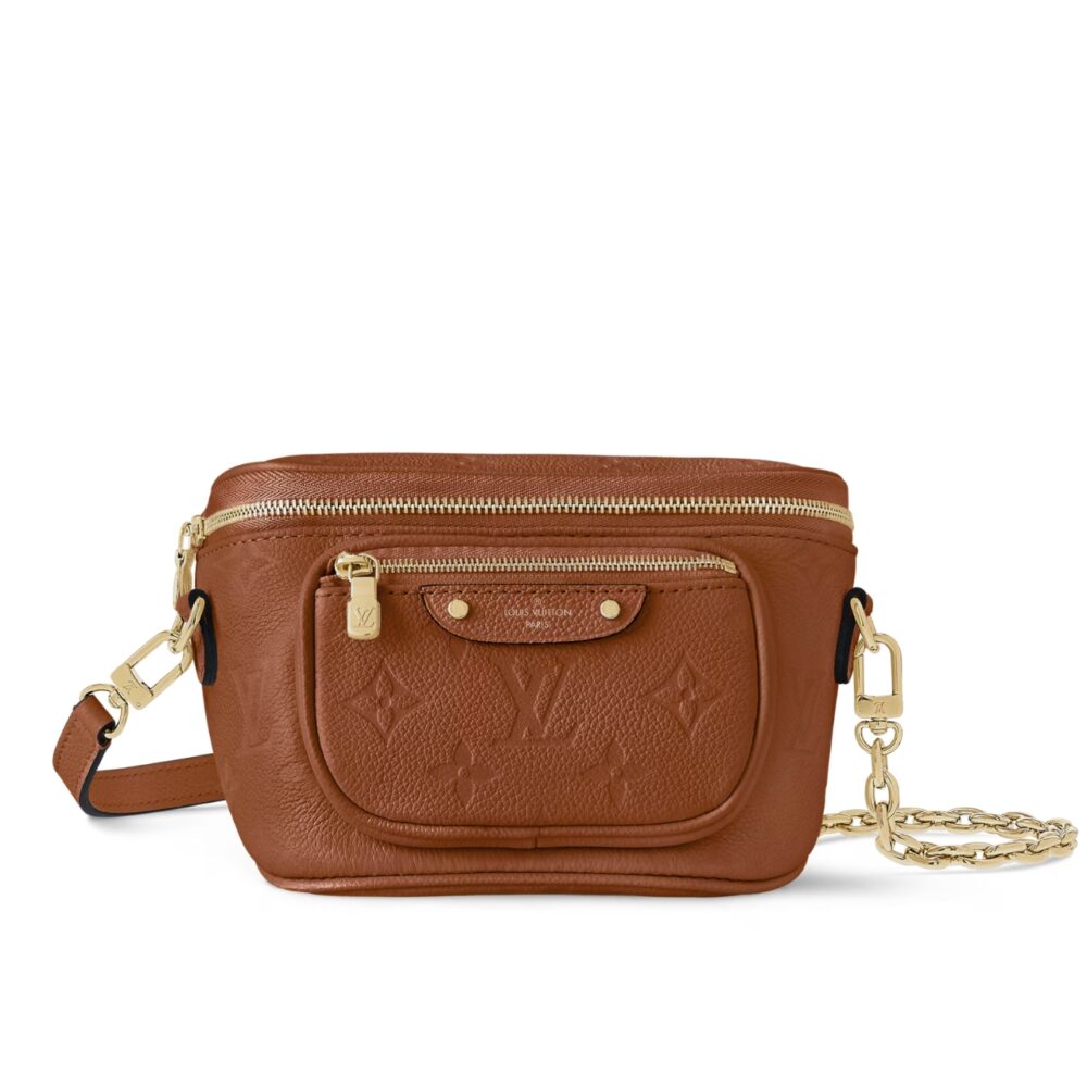 LOUIS VUITTON MINI BUMBAG COGNAC 17CM M12753