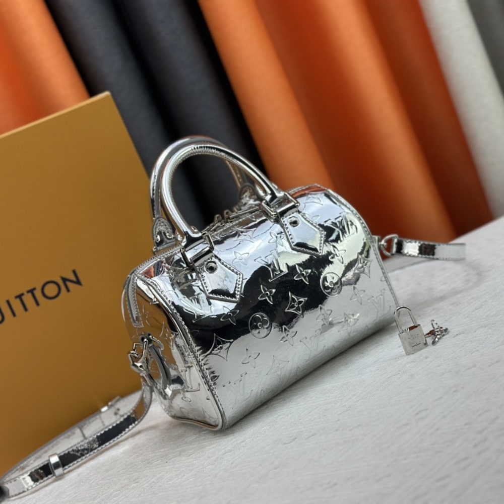 LOUIS VUITTON SPEEDY BANDOULIÈRE 20 SILVER 20CM M11987 - Image 3