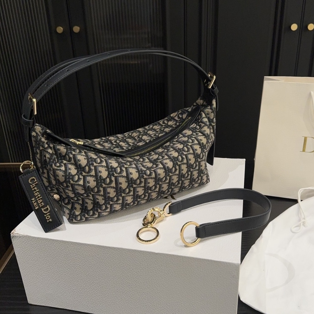 Alternative view of DIOR SMALL D JOURNEY BAG BLUE 24CM M2416UTZQ M928