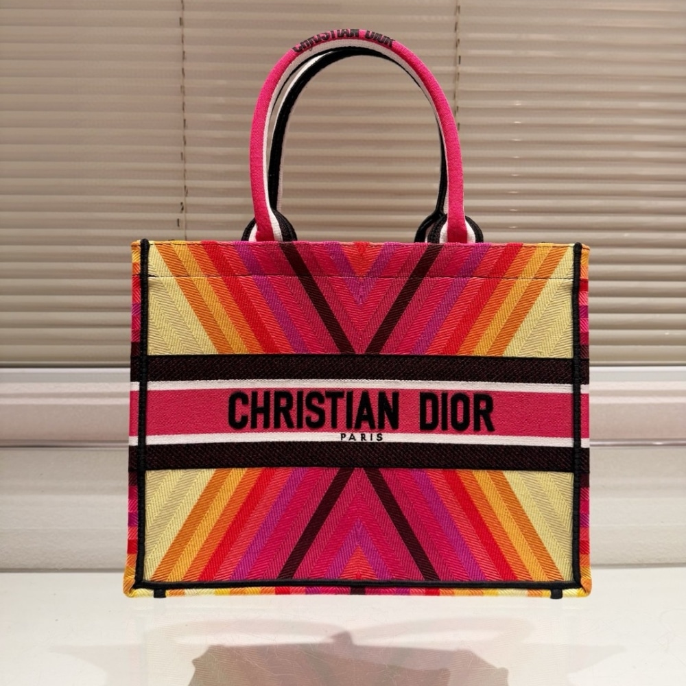 Alternative view of DIOR MISS DIOR BOOK TOTE MULTICOLOR BAYADÈRE EMBROIDERY 36CM M1296ZEDT M20E