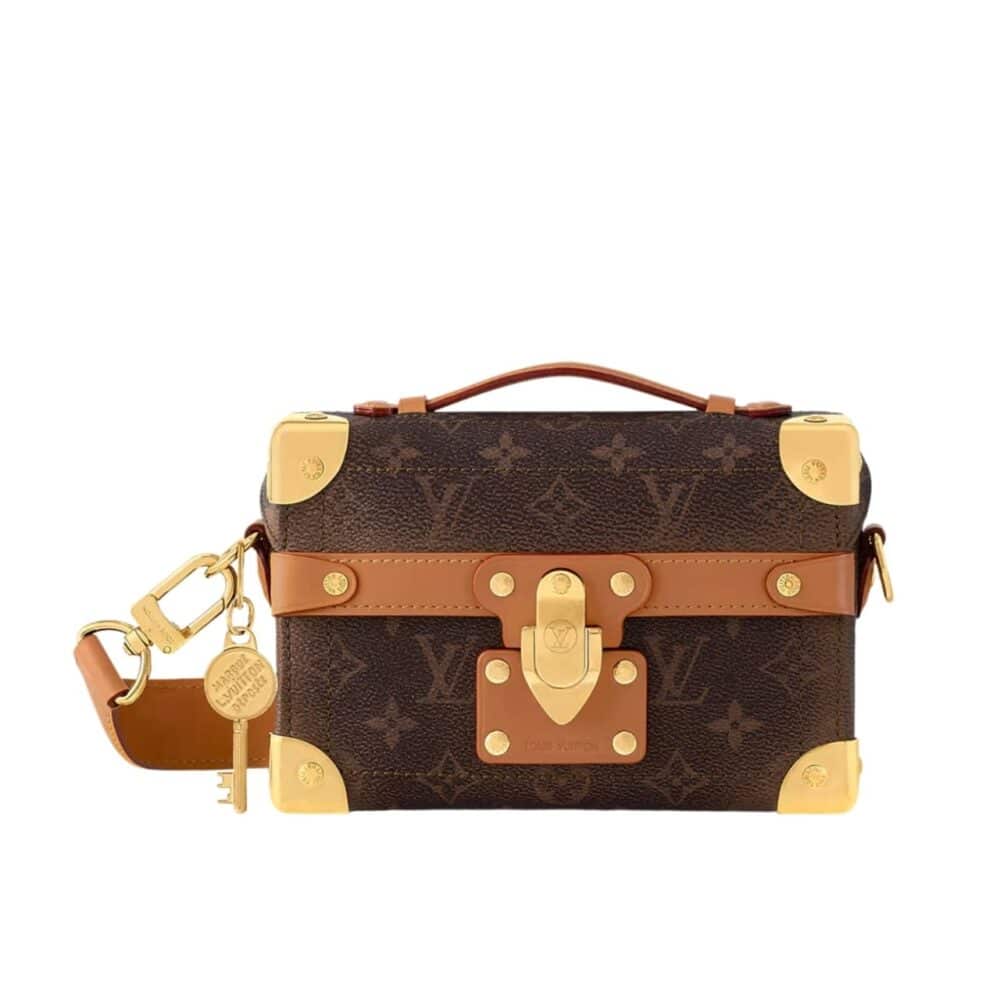 LOUIS VUITTON SOUL TRUNK MONOGRAM DUST COATED CANVAS 15CM M11535