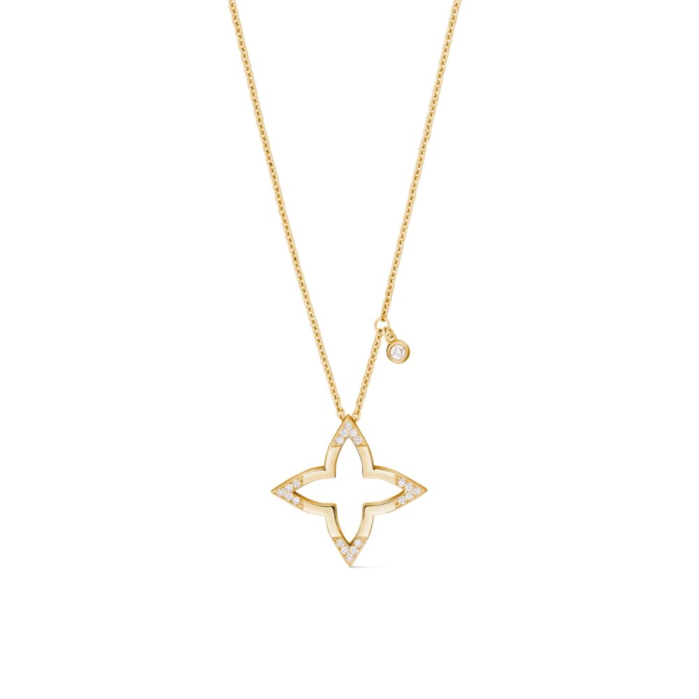 LOUIS VUITTON OMBRE BLOSSOM PENDANT YELLOW GOLD AND DIAMONDS Q03083