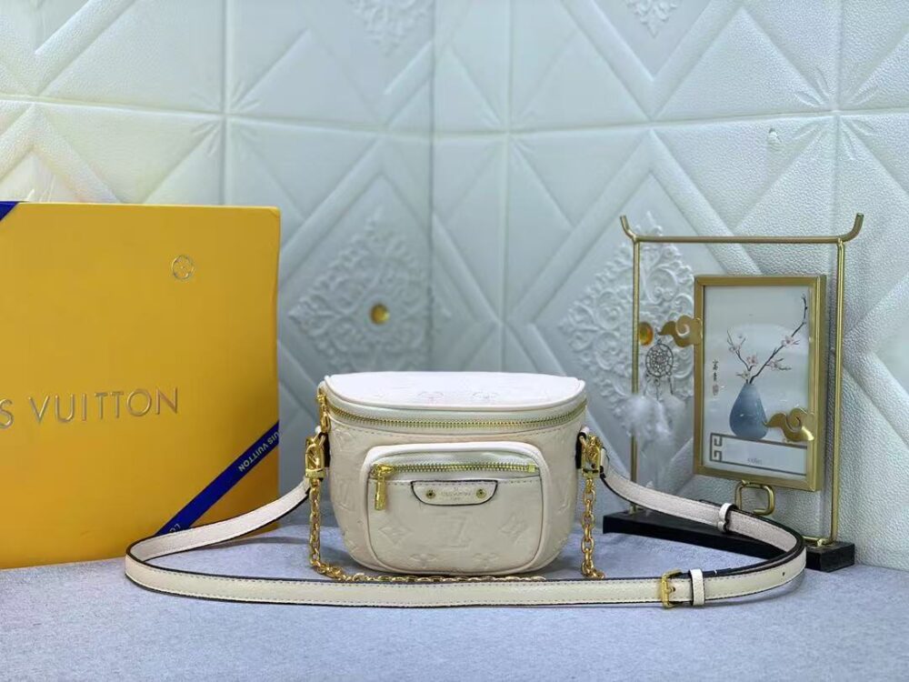 LOUIS VUITTON MINI BUMBAG MONOGRAM CREAM 18CM