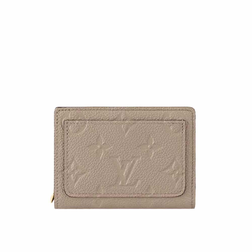 LOUIS VUITTON CLÉA WALLET MONOGRAM EMPREINTE LEATHER TOURTERELLE 11CM M80152