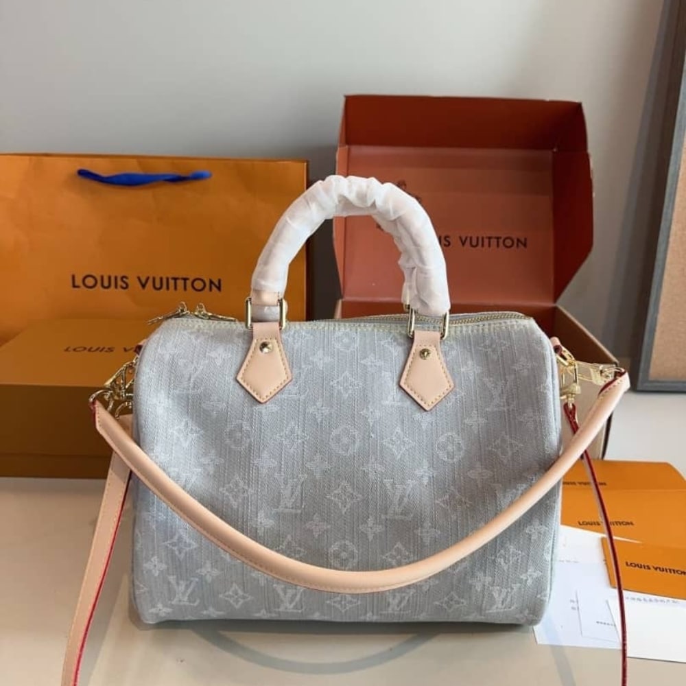 LOUIS VUITTON SPEEDY SOFT 30 WASHED GRAY 30CM M13344 - Image 7